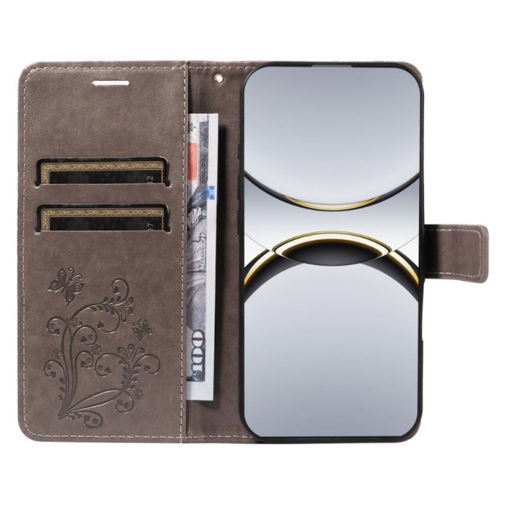 Kožený Kryt Oppo Find X8 Pro Obří Motýli