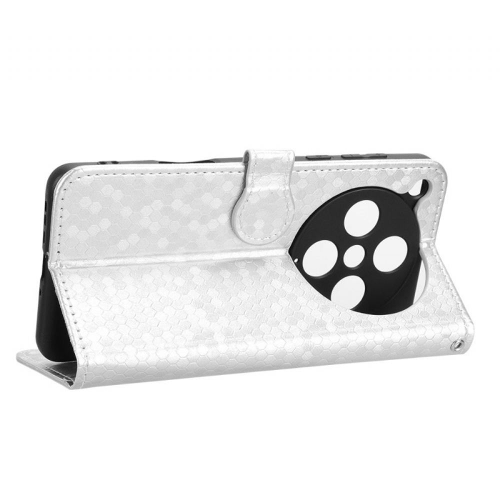 Kožený Kryt Oppo Find X8 Pro Třpytivé Puntíky S Řemínkem