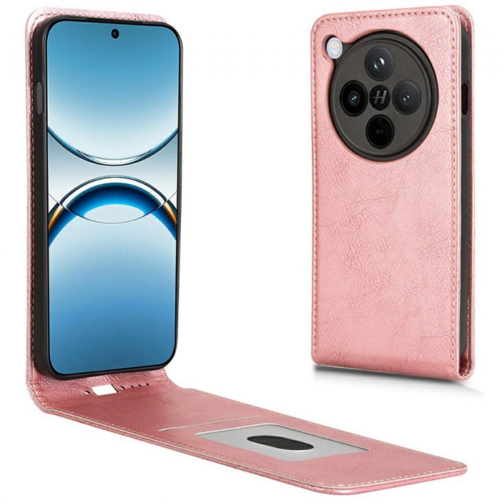 Kožený Kryt Oppo Find X8 Pro Vertikální Výklopná Umělá Kůže