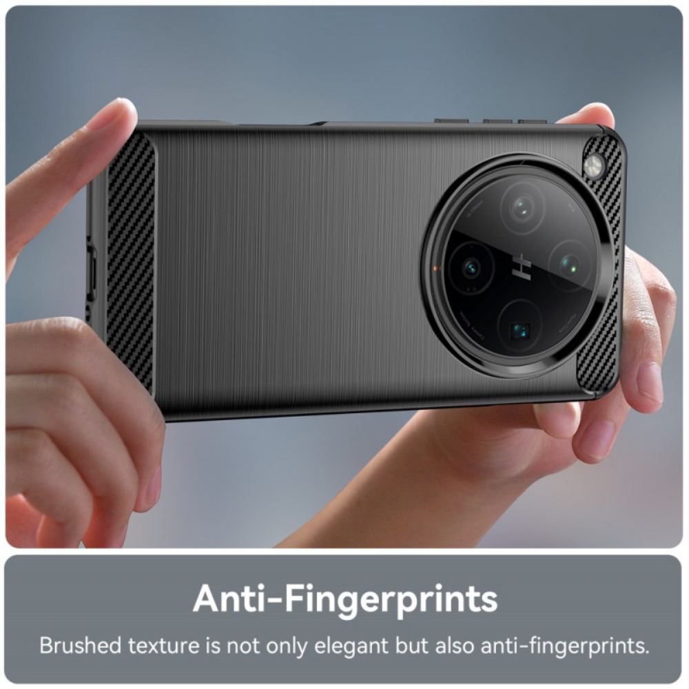 Kryt Oppo Find X8 Pro Kartáčované Uhlíkové Vlákno