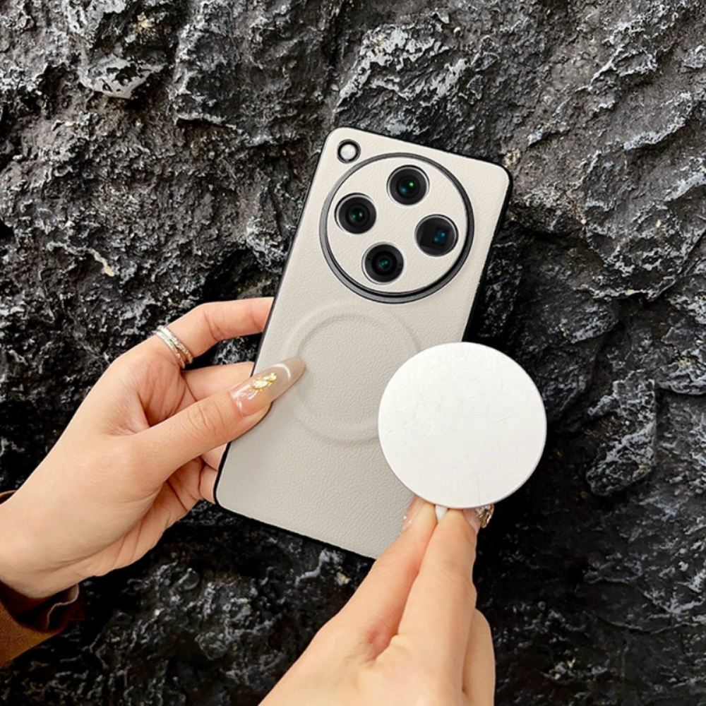 Kryt Oppo Find X8 Pro Kompatibilní S Magsafe Kožený Efekt