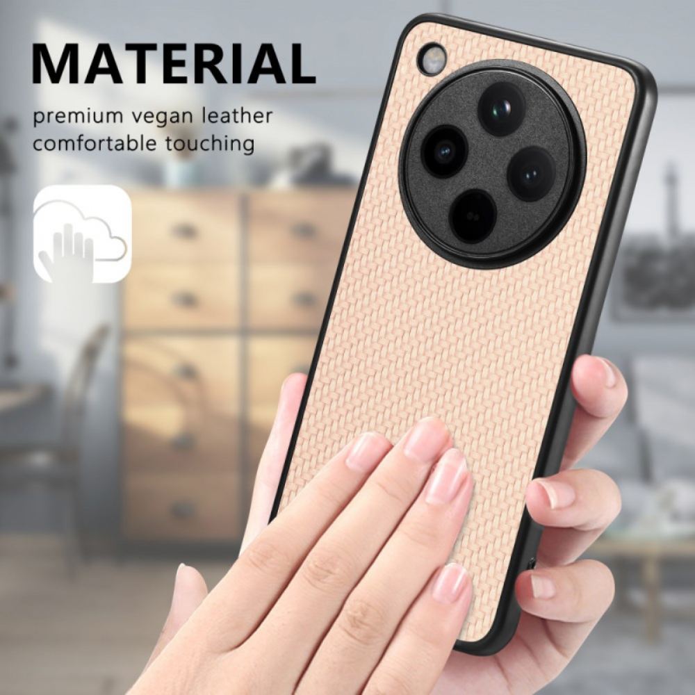 Kryt Oppo Find X8 Pro Textura Uhlíkových Vláken