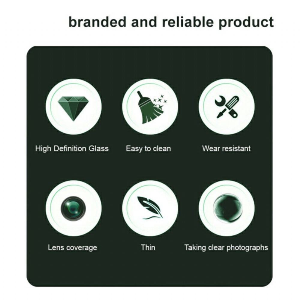 Ochranný Kryt Objektivu Z Tvrzeného Skla Pro Oppo Find X8 Pro (černá Verze)