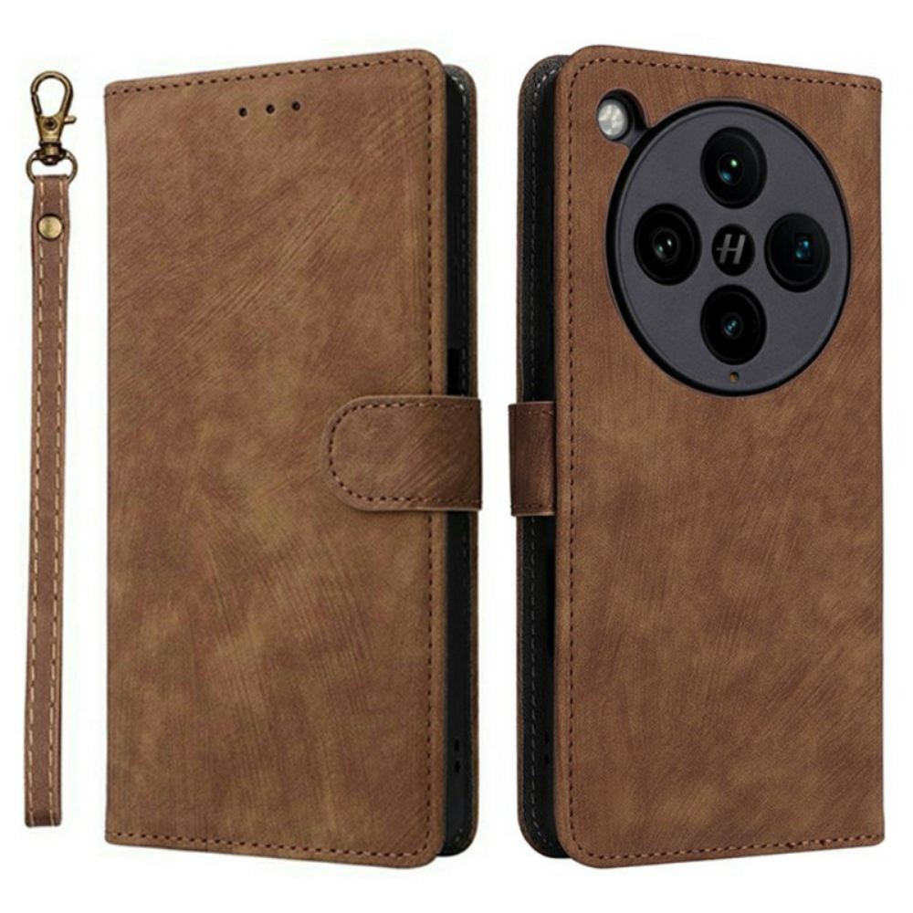 Peněženková Pouzdra Oppo Find X8 Pro Kryty Na Mobil Semišový Efekt Rfid Ochrana