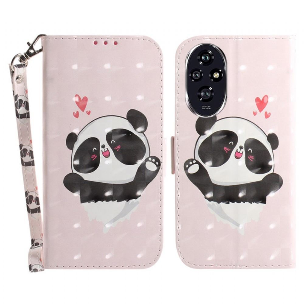 Peněženková Pouzdra Honor 200 Kryty Na Mobil Panda Love