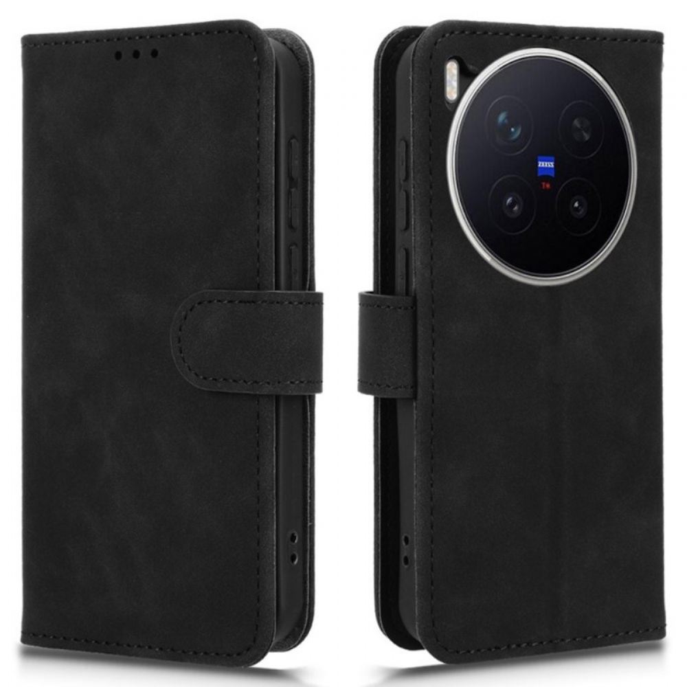 Kožený Kryt Na Vivo X300 Pro Semišový Efekt