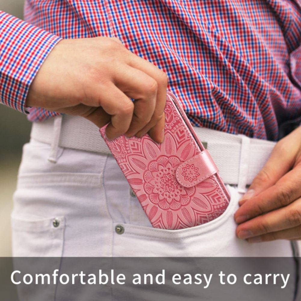 Kožený Kryt Vivo X300 Pro Slunečnicový Vzor