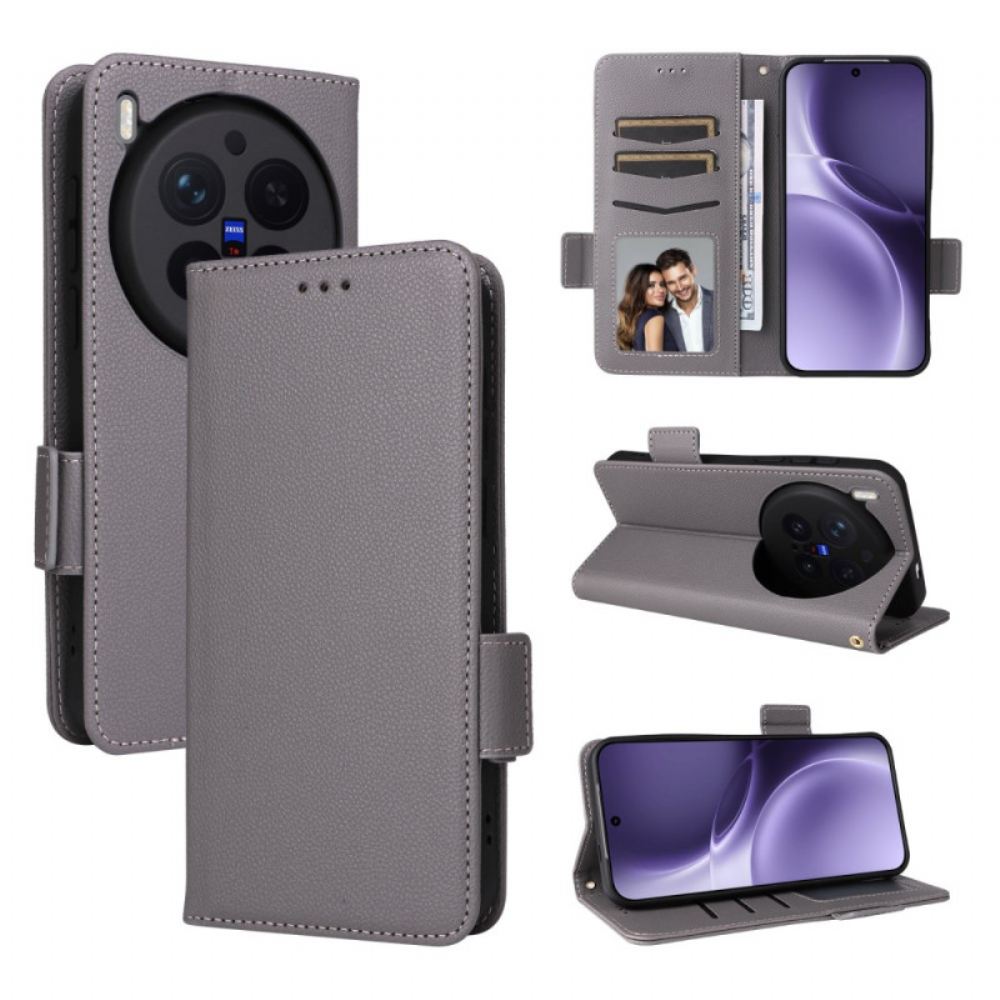 Kožený Kryt Vivo X300 Pro Umělá Kůže S Popruhem