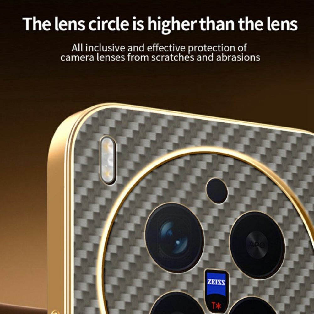 Kryt Vivo X300 Pro Textura Uhlíkových Vláken