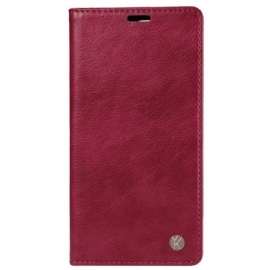 Kožené Pouzdro Vivo V40 5g Vintage Efekt Yikatu