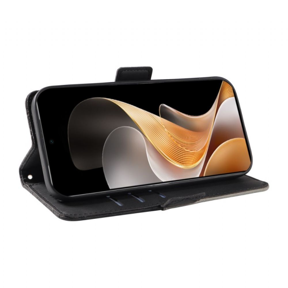 Kožený Kryt Vivo V40 5g Kosočtvercový Vzor