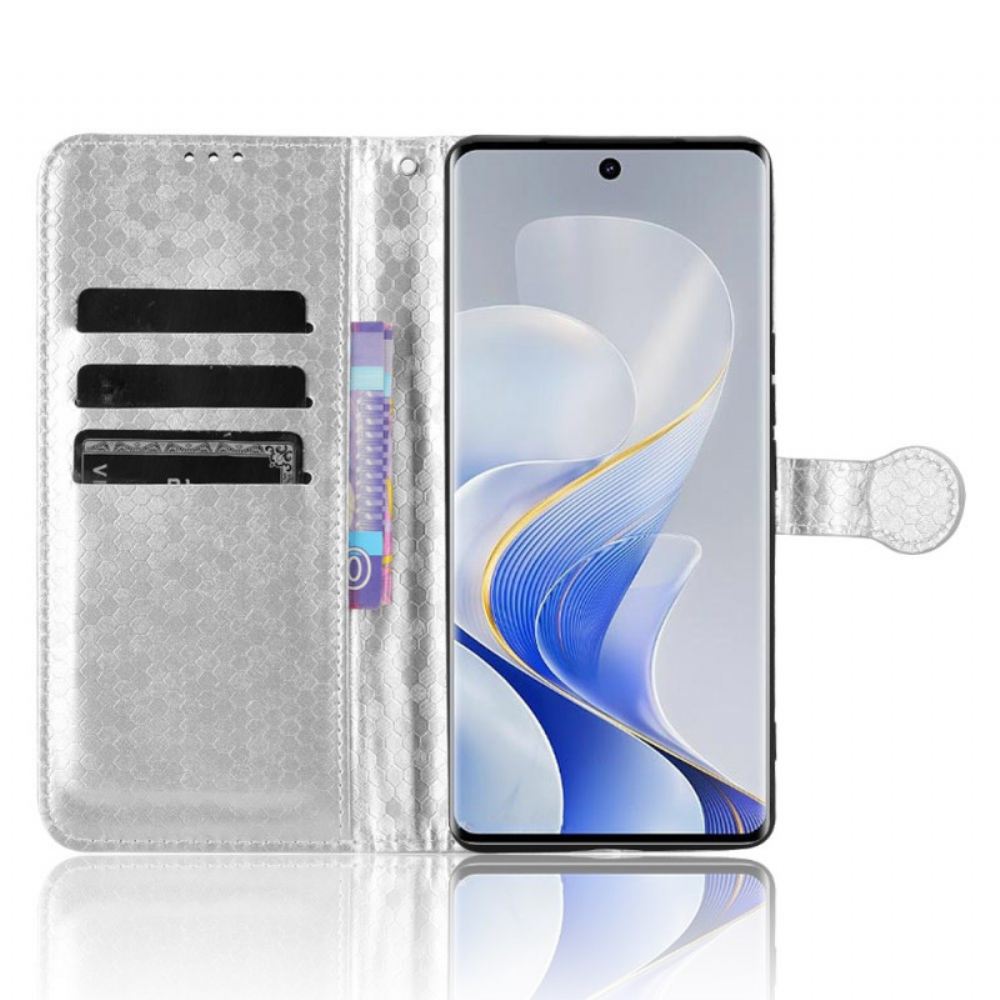 Kožený Kryt Vivo V40 5g Třpytivé Tečky