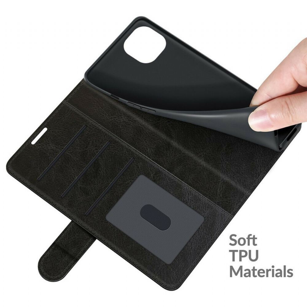 Flipové Pouzdro Na iPhone 13 Designový Kožený Efekt