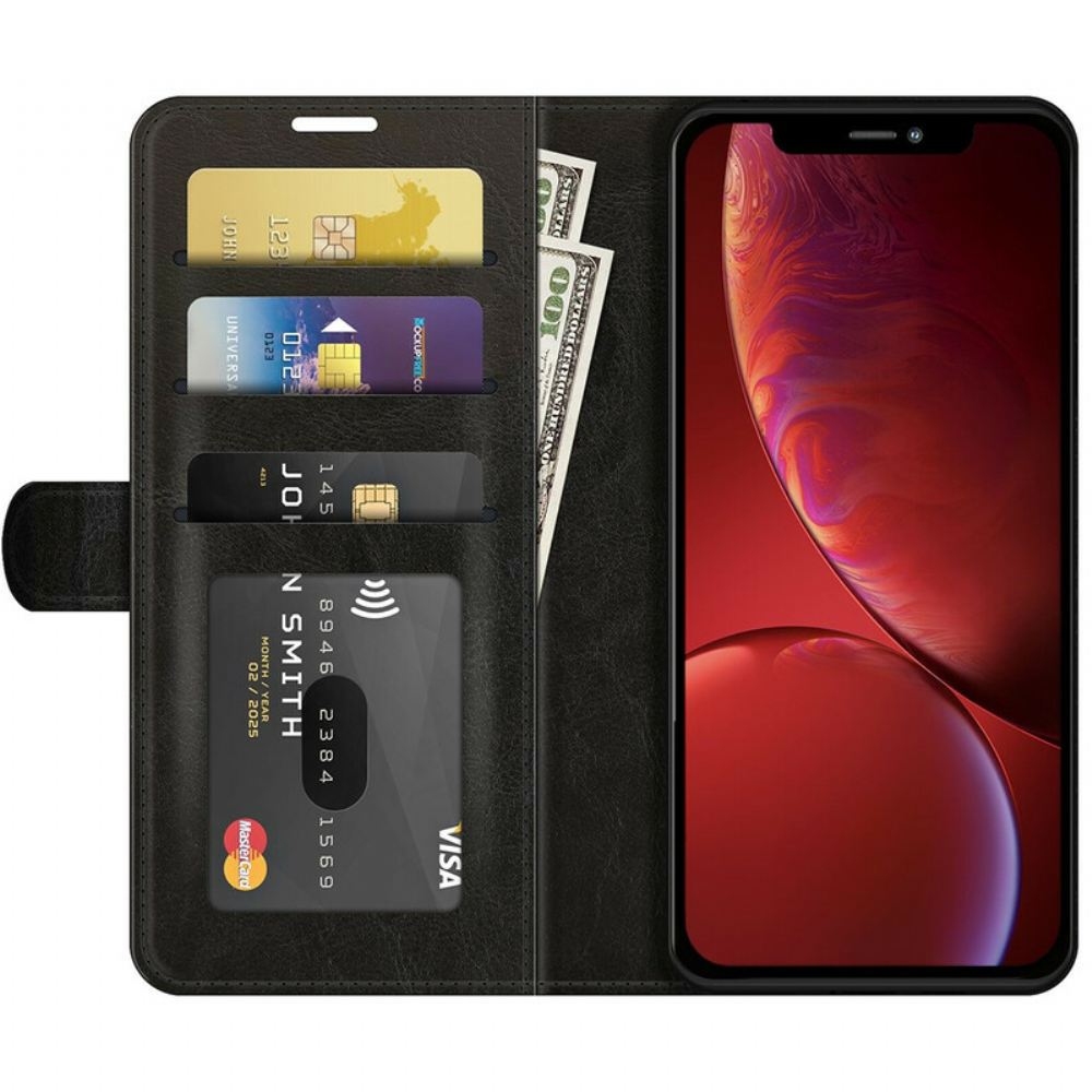 Flipové Pouzdro Na iPhone 13 Designový Kožený Efekt