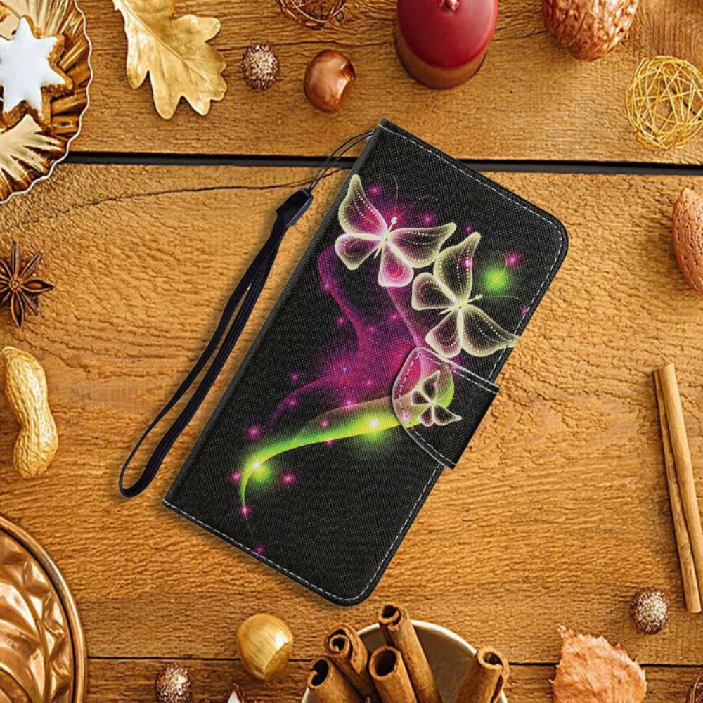 Flipové Pouzdro Na iPhone 13 Kouzelní Motýli