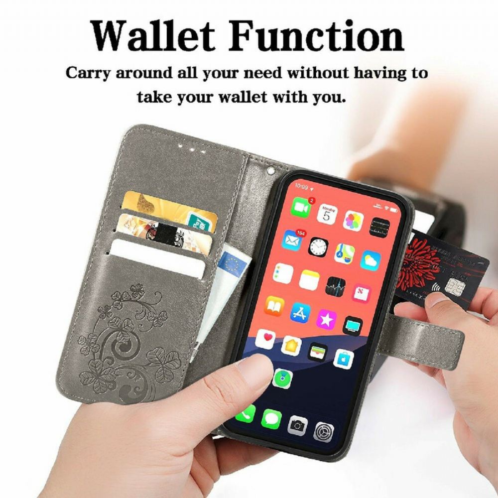 Flipové Pouzdro Na iPhone 13 Na Lana Strappy Floralie