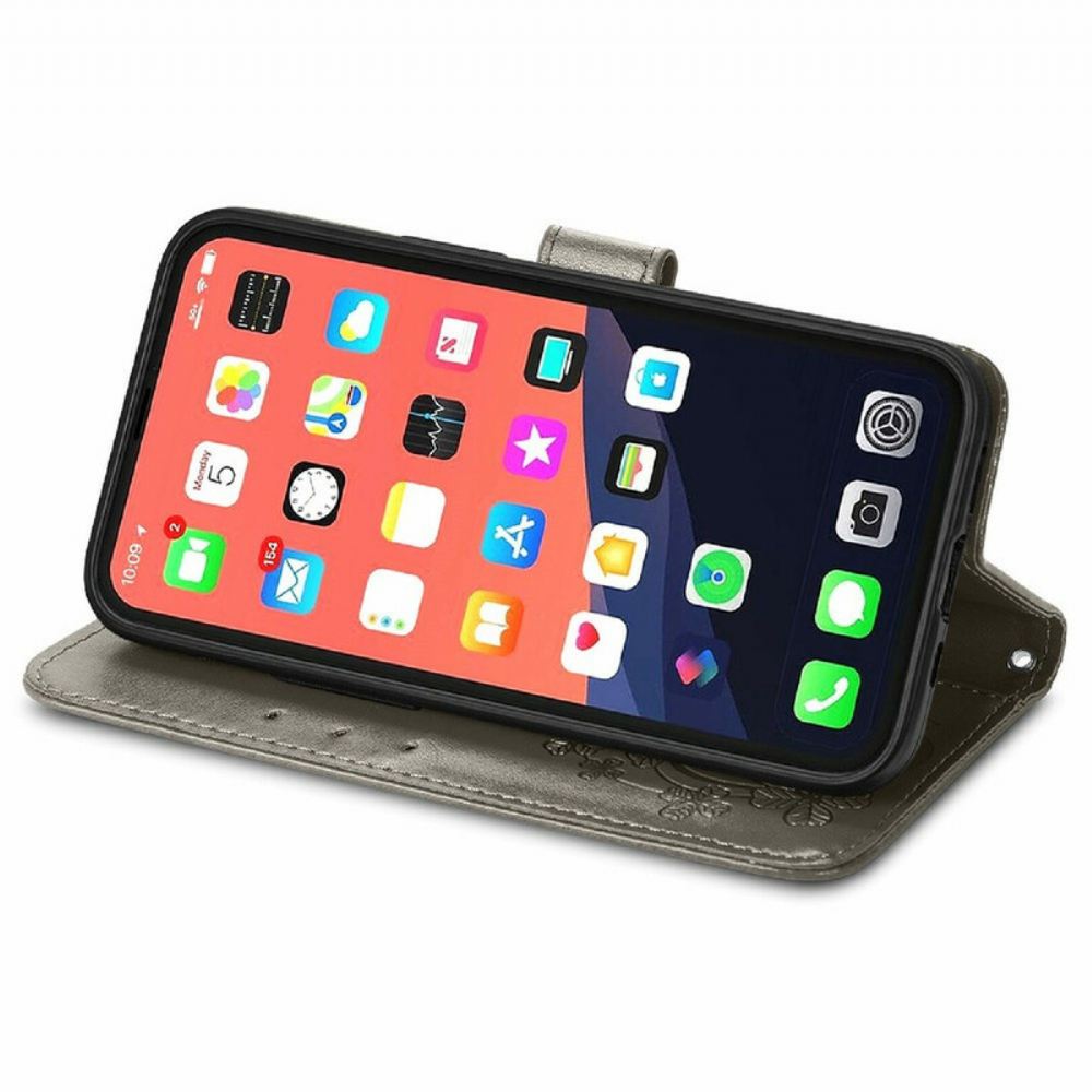 Flipové Pouzdro Na iPhone 13 Na Lana Strappy Floralie