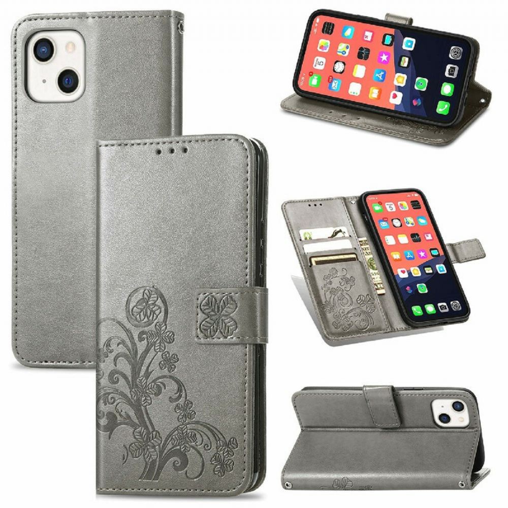 Flipové Pouzdro Na iPhone 13 Na Lana Strappy Floralie