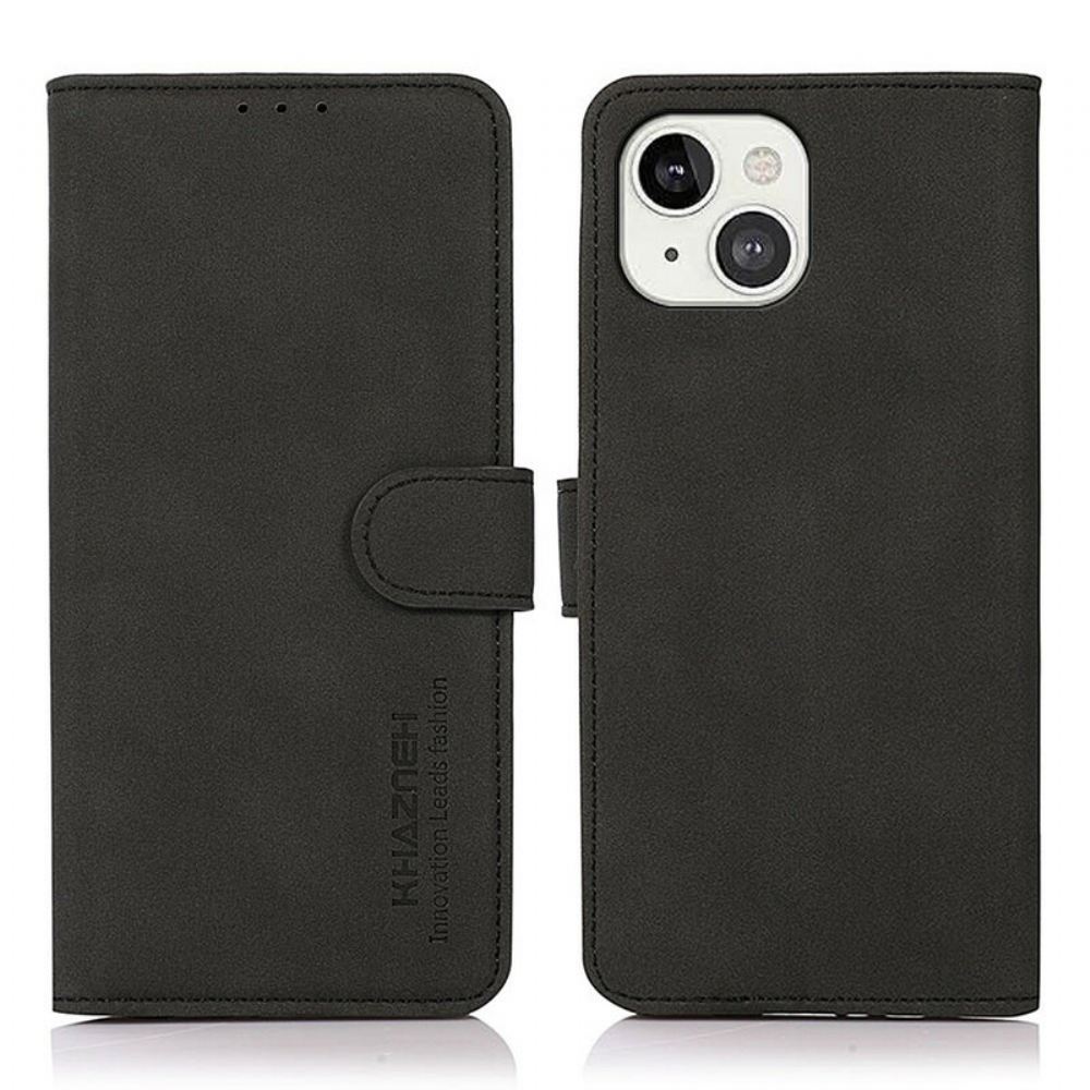 Flipové Pouzdro Na iPhone 13 Módní Kožený Efekt Khazneh