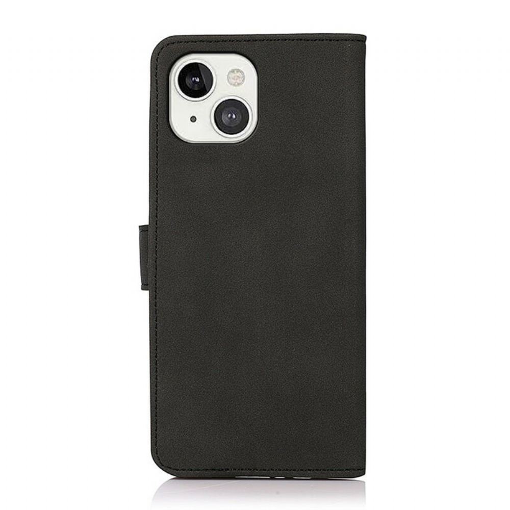 Flipové Pouzdro Na iPhone 13 Módní Kožený Efekt Khazneh
