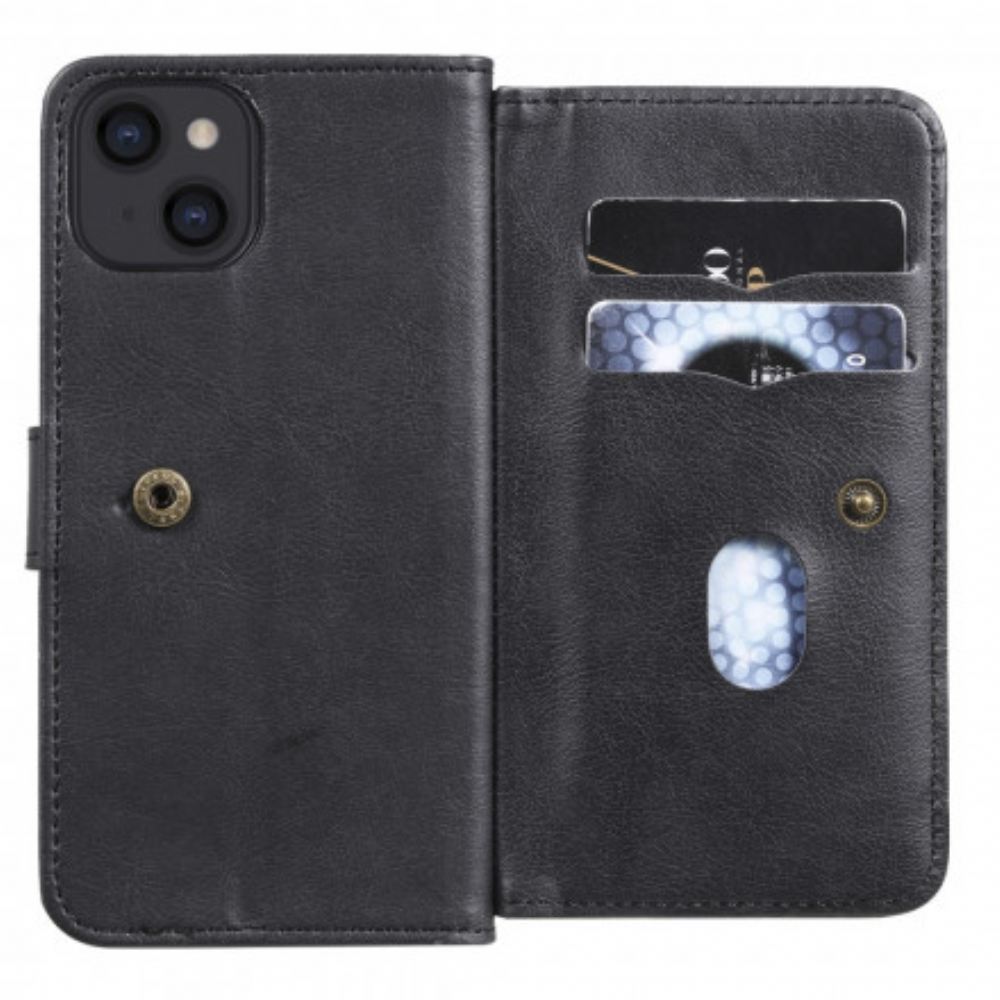 Flipové Pouzdro Na iPhone 13 Multifunkční Držák Na 10 Karet