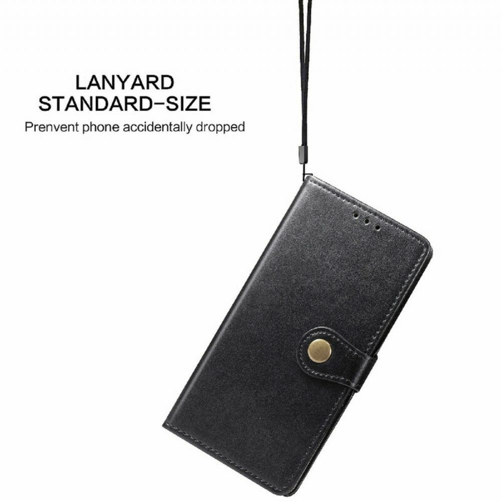 Flipové Pouzdro Na iPhone 13 Umělá Kůže A Vintage Spona