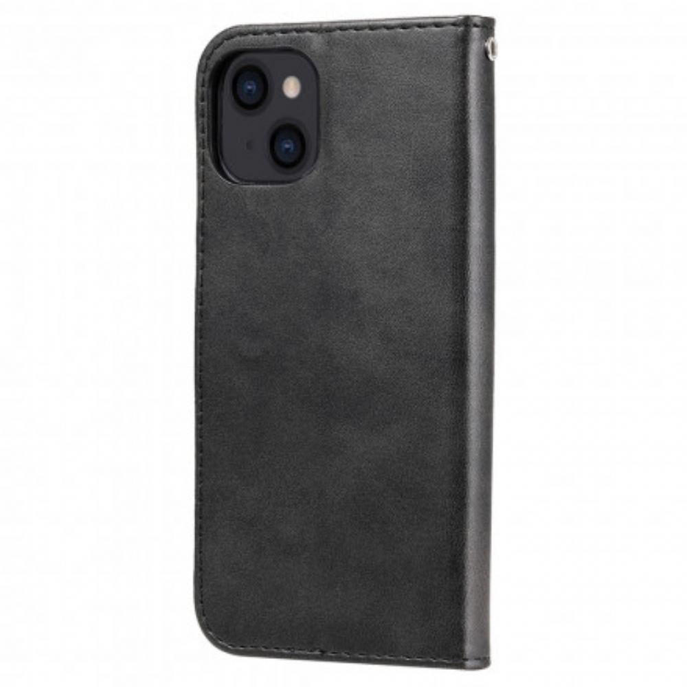 Flipové Pouzdro Na iPhone 13 Vintage Peněženka Na Mince