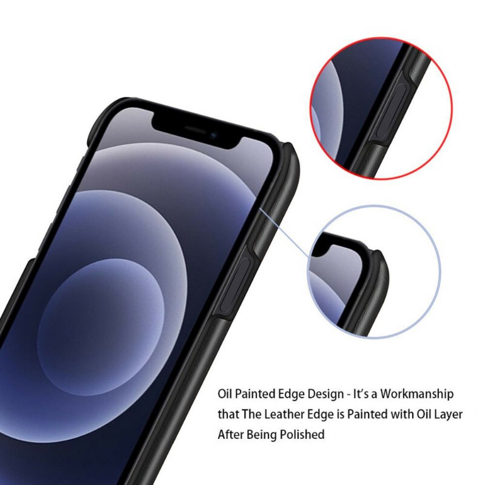 Kryt Na iPhone 13 Dvoubarevný Kožený Efekt Ksq
