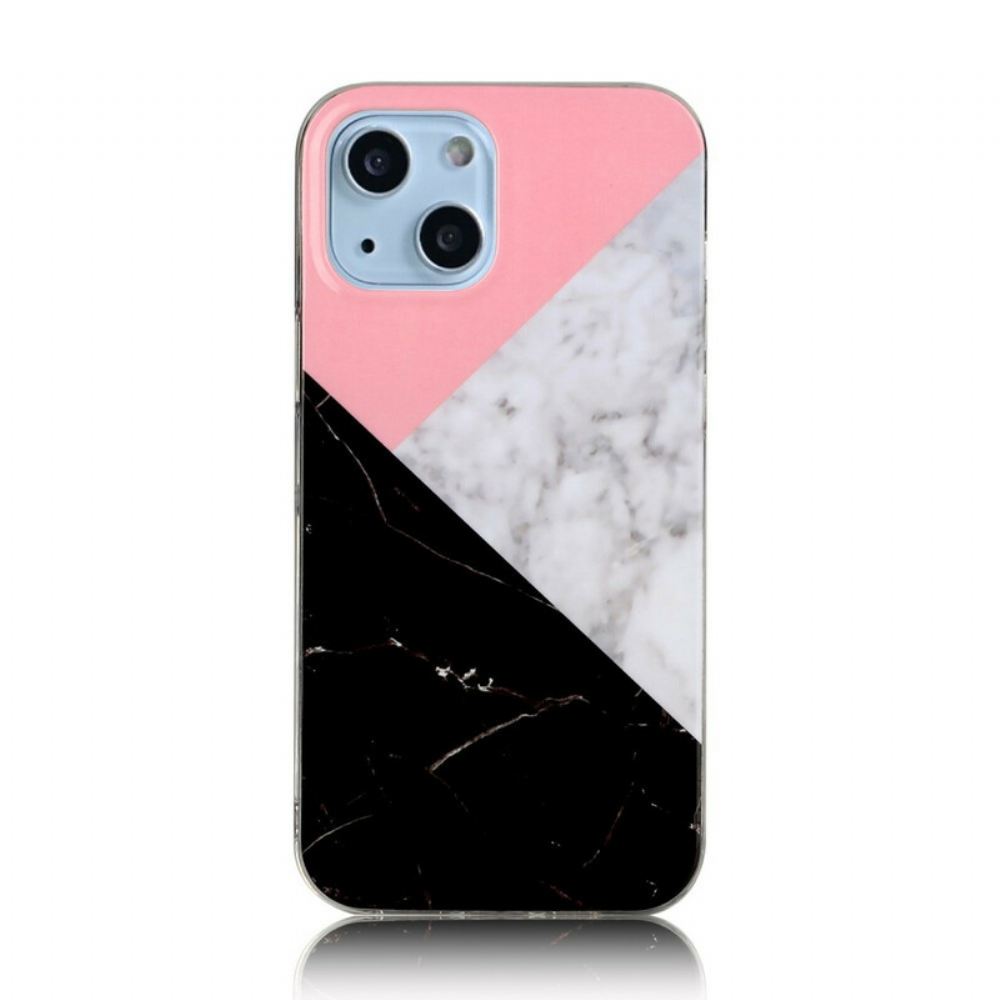 Kryt Na iPhone 13 Geometrie Mramoru