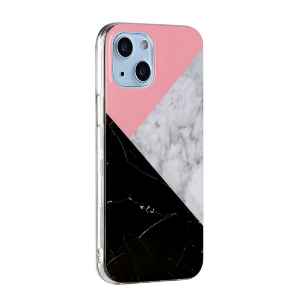 Kryt Na iPhone 13 Geometrie Mramoru