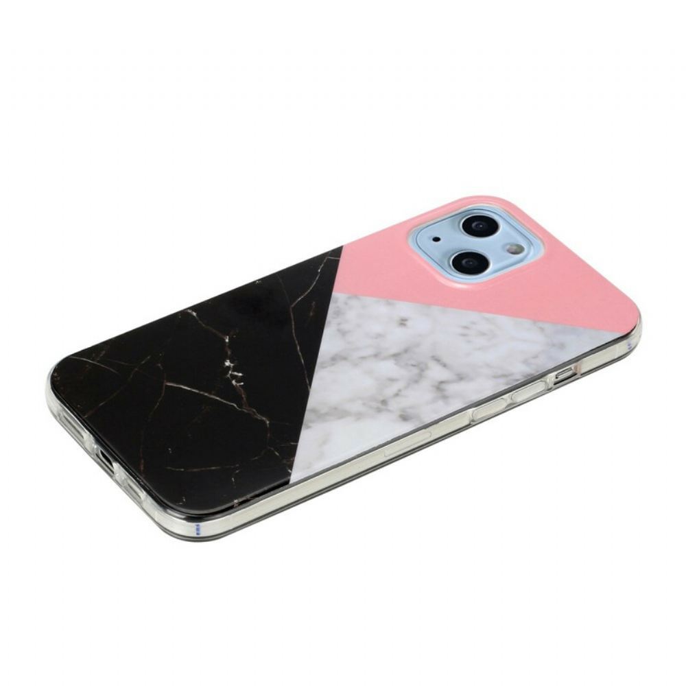 Kryt Na iPhone 13 Geometrie Mramoru
