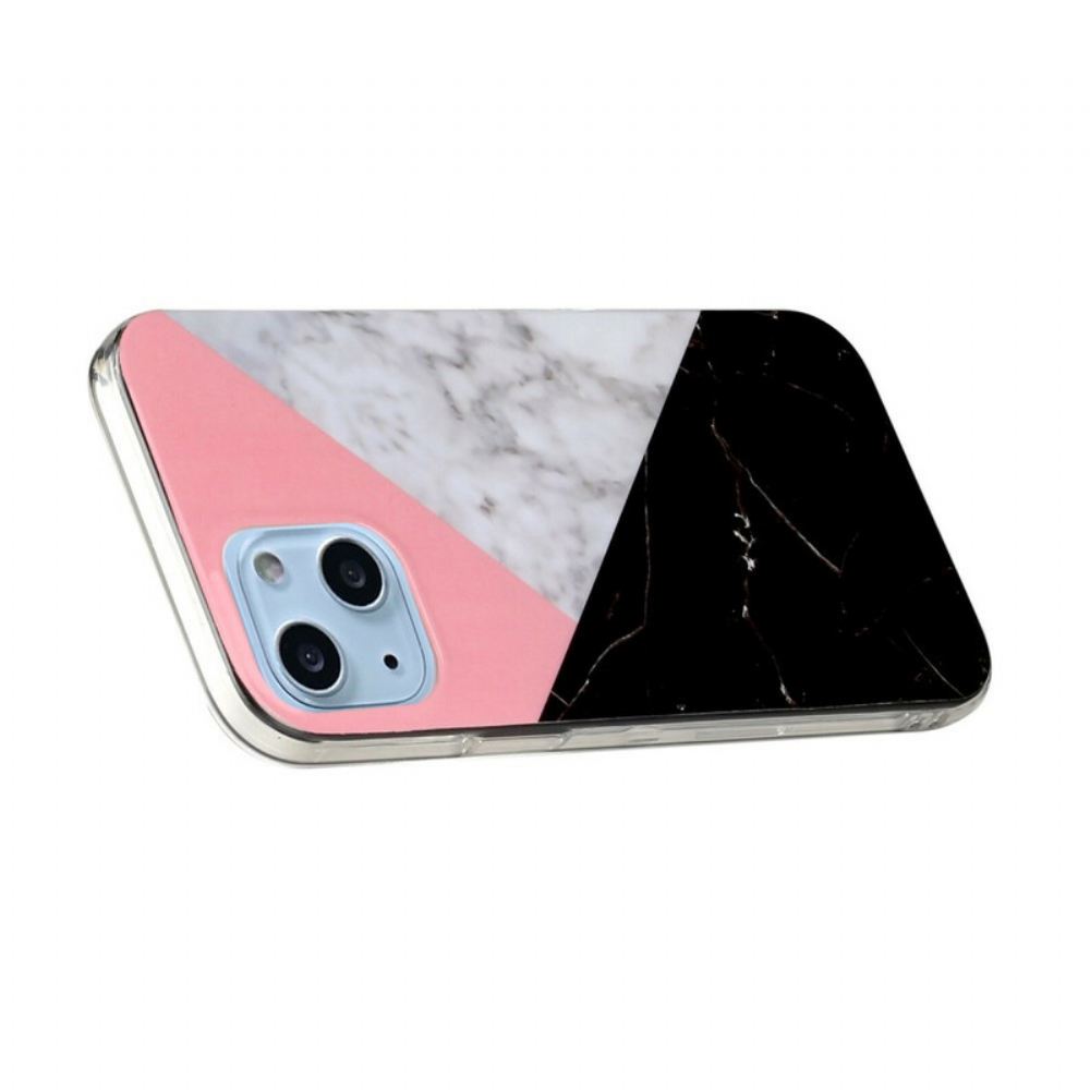 Kryt Na iPhone 13 Geometrie Mramoru