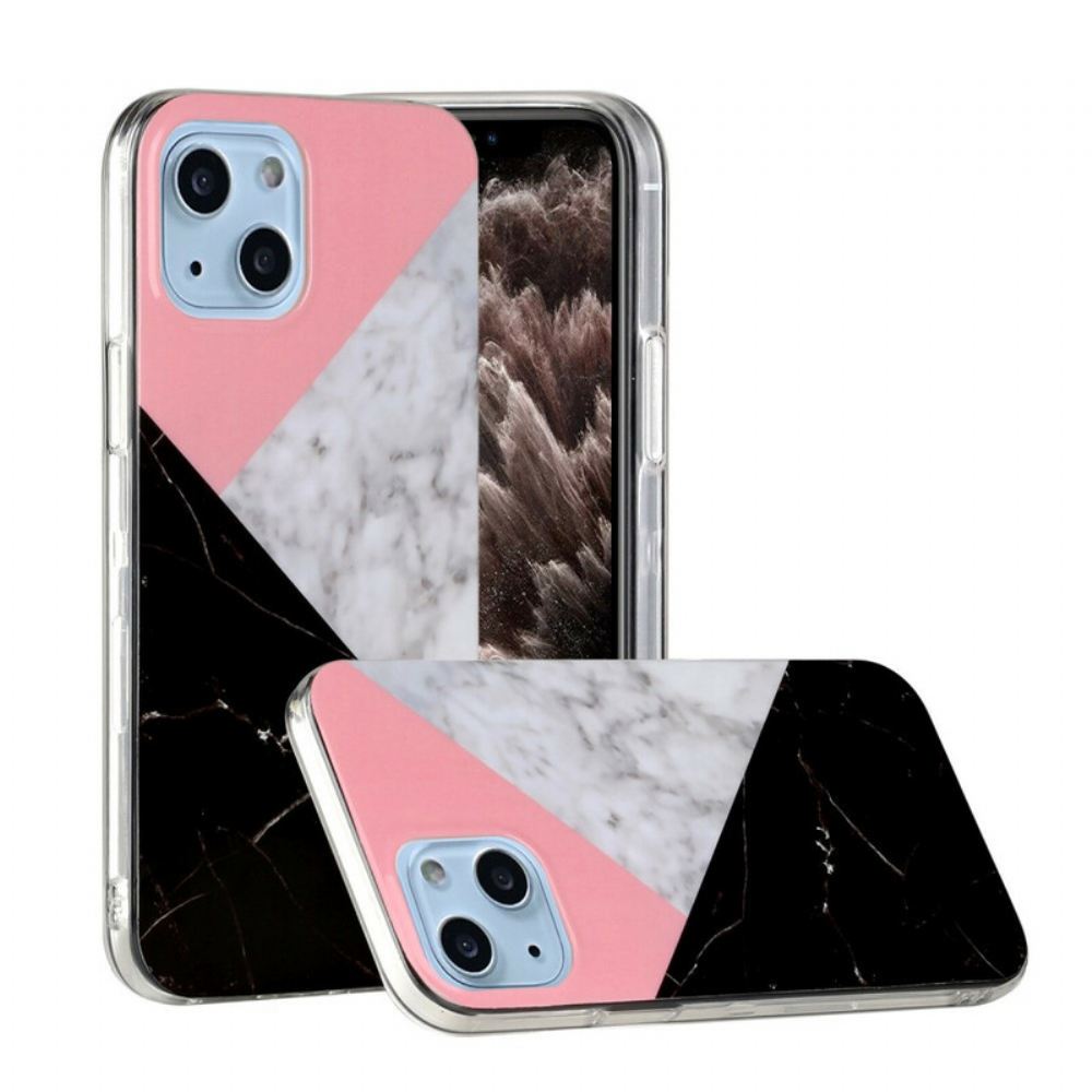 Kryt Na iPhone 13 Geometrie Mramoru