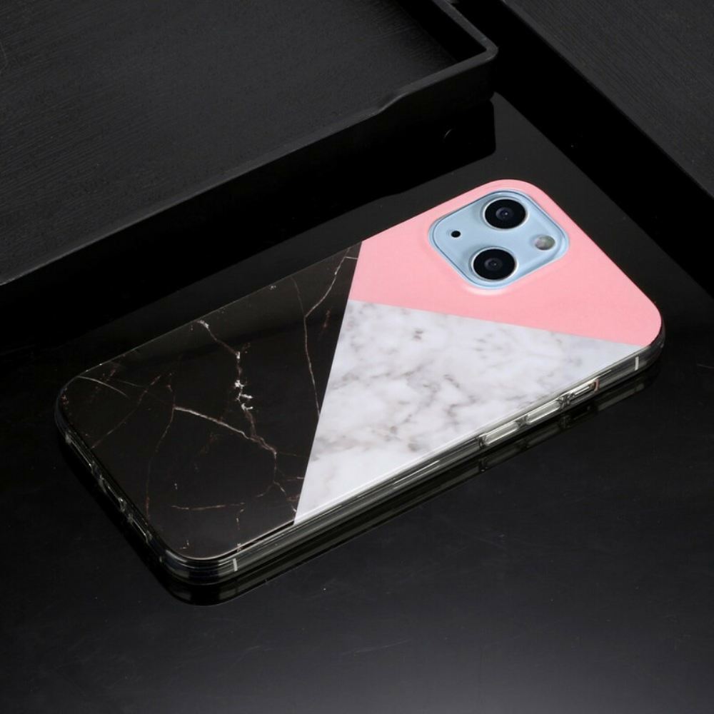 Kryt Na iPhone 13 Geometrie Mramoru