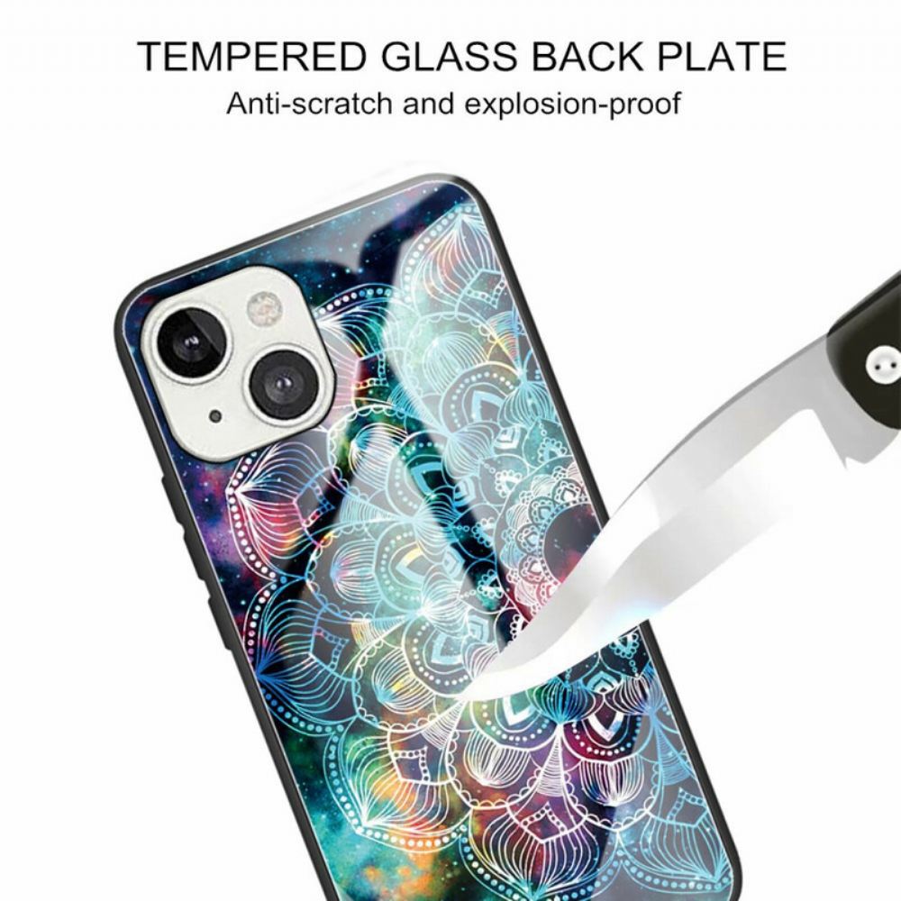 Kryt Na iPhone 13 Mandala Tvrzené Sklo
