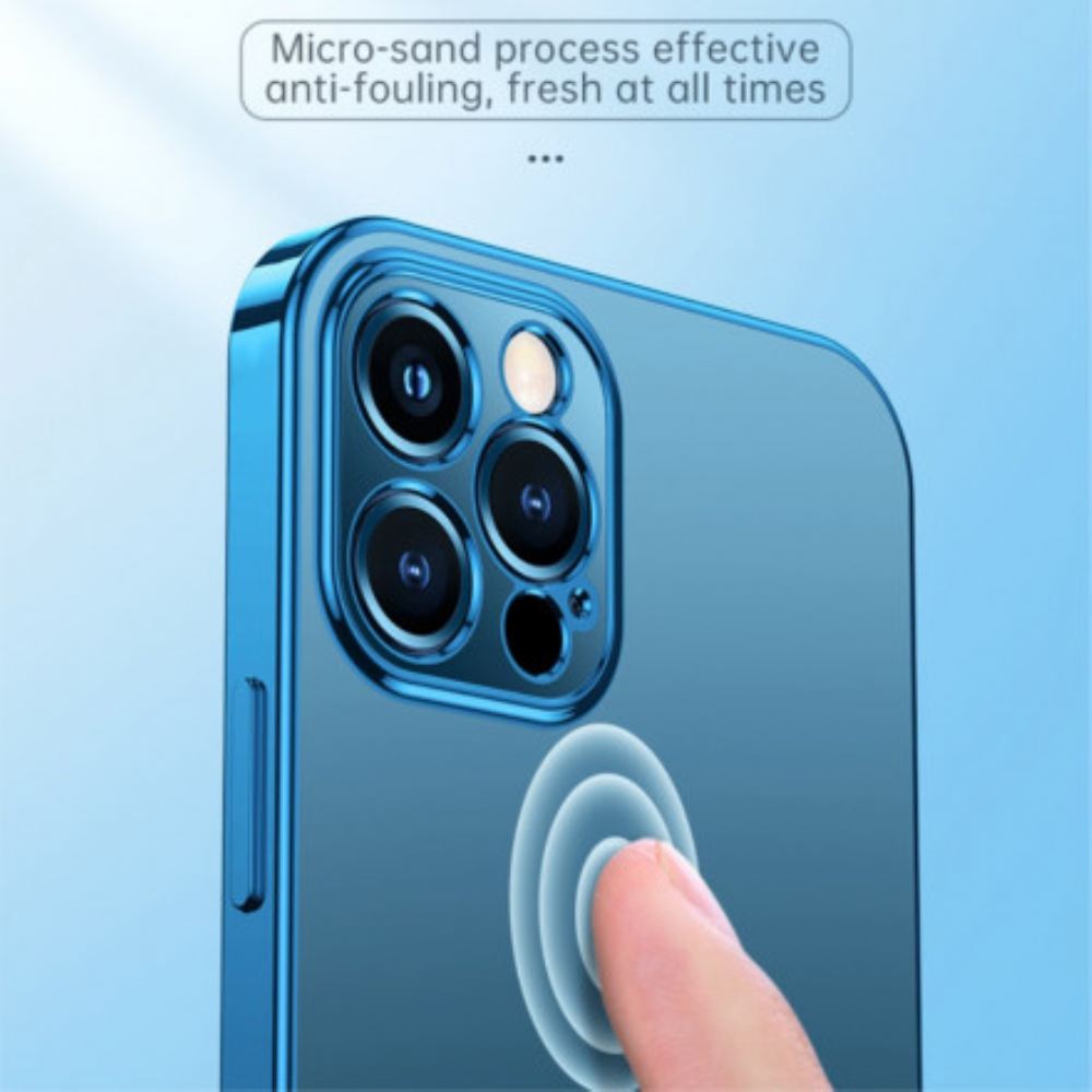 Kryt Na iPhone 13 Průhledné Okraje Kovový Styl Sulada