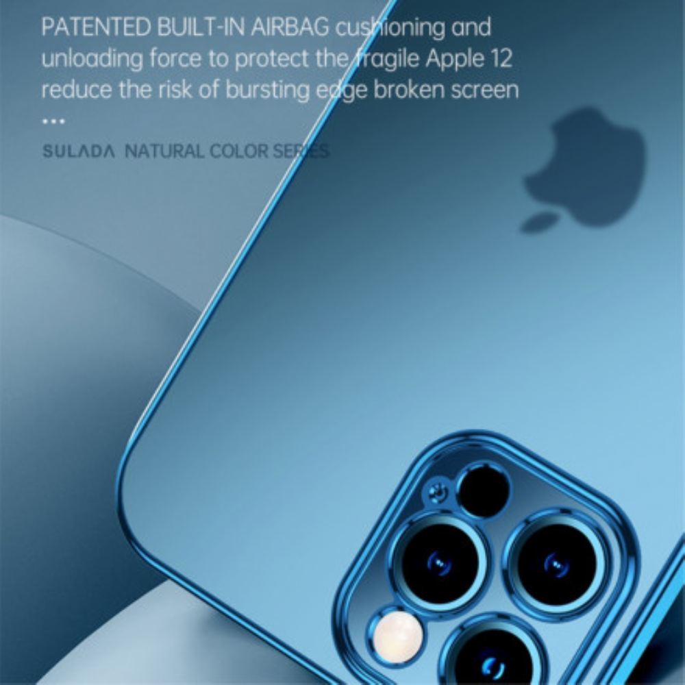 Kryt Na iPhone 13 Průhledné Okraje Kovový Styl Sulada