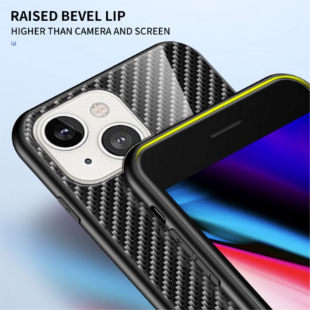 Kryt Na iPhone 13 Tvrzené Sklo Z Uhlíkových Vláken