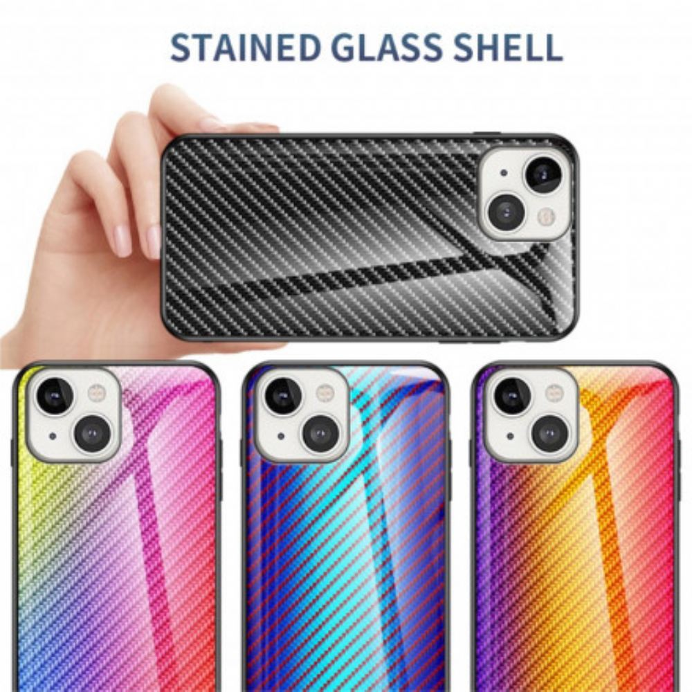 Kryt Na iPhone 13 Tvrzené Sklo Z Uhlíkových Vláken