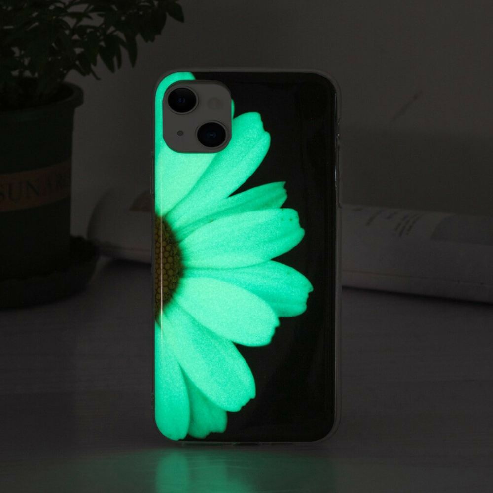 Kryt Na iPhone 13 Řada Fluorescenčních Květin
