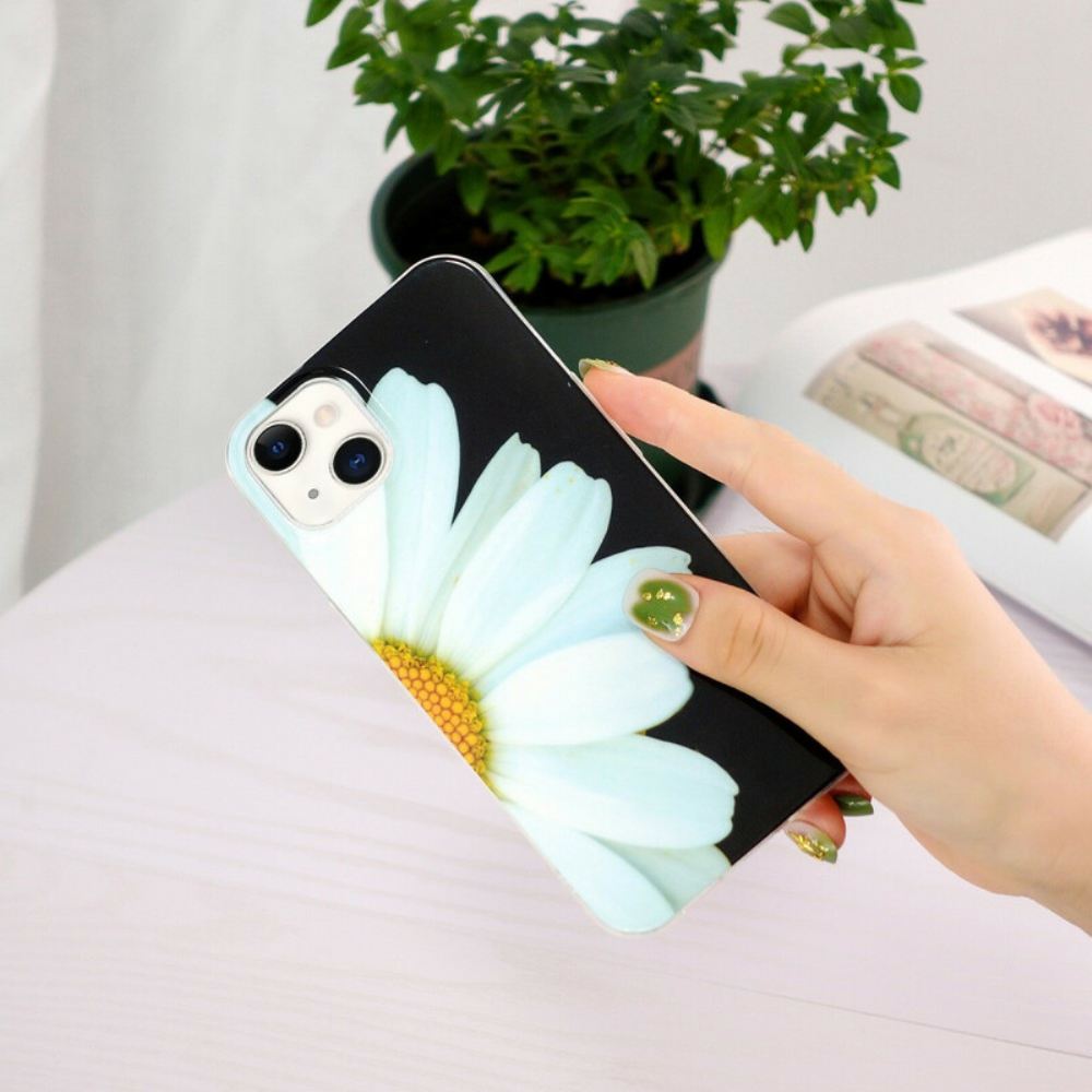 Kryt Na iPhone 13 Řada Fluorescenčních Květin