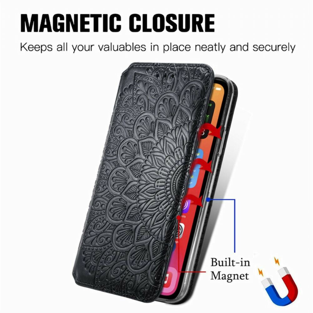 Kryty Na Mobil Na iPhone 13 Flipové Pouzdro Mandala