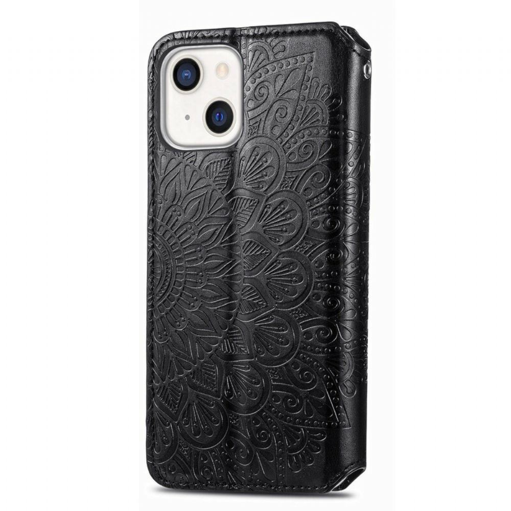 Kryty Na Mobil Na iPhone 13 Flipové Pouzdro Mandala