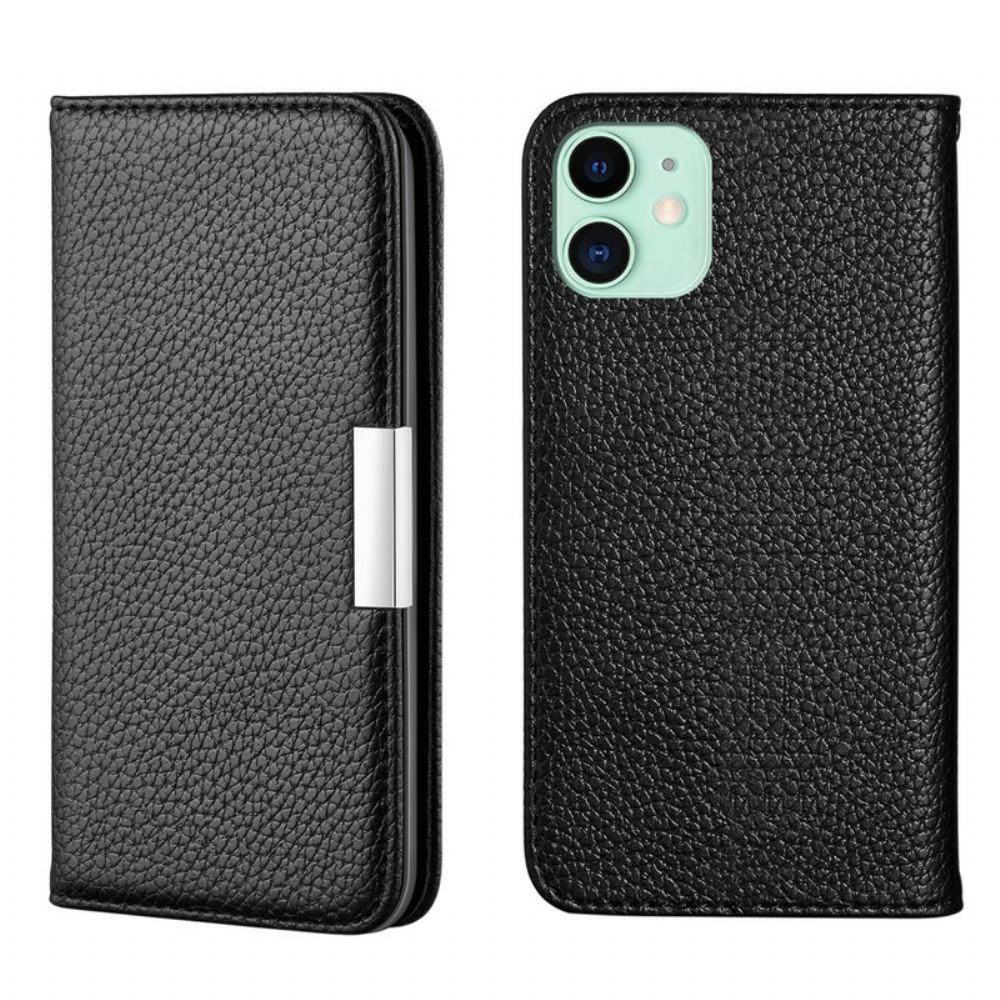 Kryty Na Mobil Na iPhone 13 Flipové Pouzdro Umělá Kůže Litchi Ultra Chic