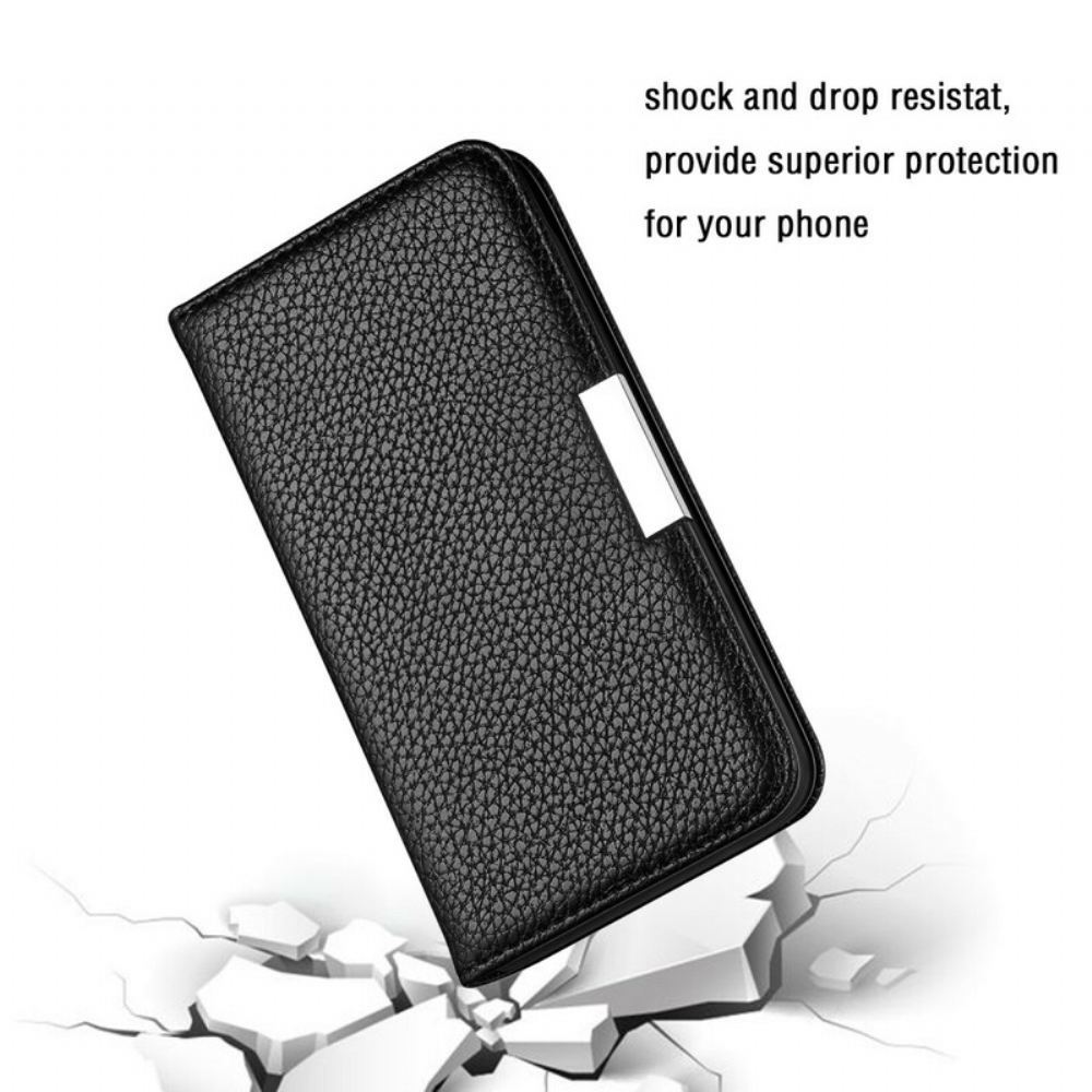 Kryty Na Mobil Na iPhone 13 Flipové Pouzdro Umělá Kůže Litchi Ultra Chic
