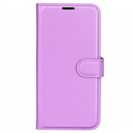 Kožený Kryt Oppo Reno 12f 5g Klasická Umělá Kůže Litchi