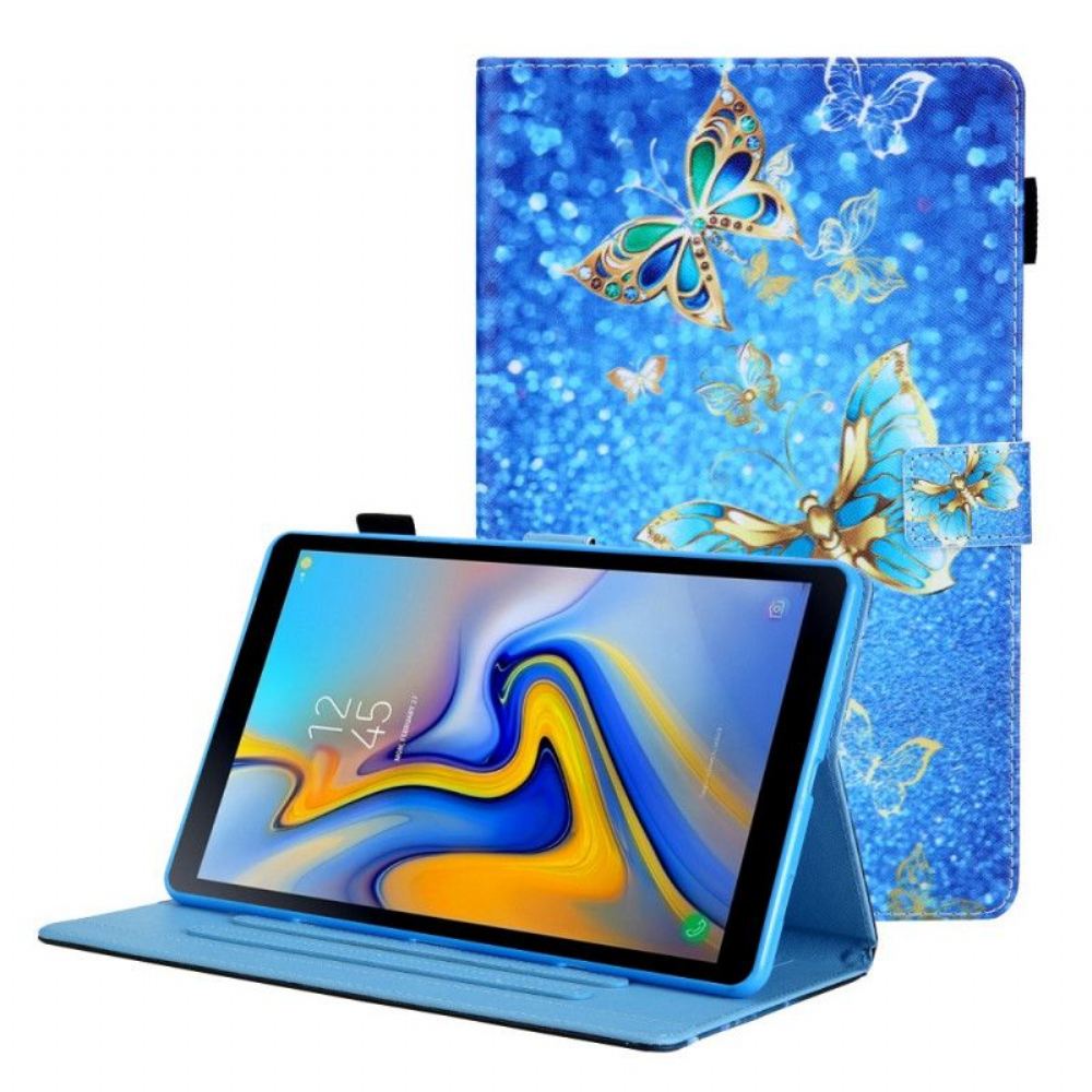 Flipové Pouzdro Na Samsung Galaxy Tab A8 (2021) Barevní Motýli