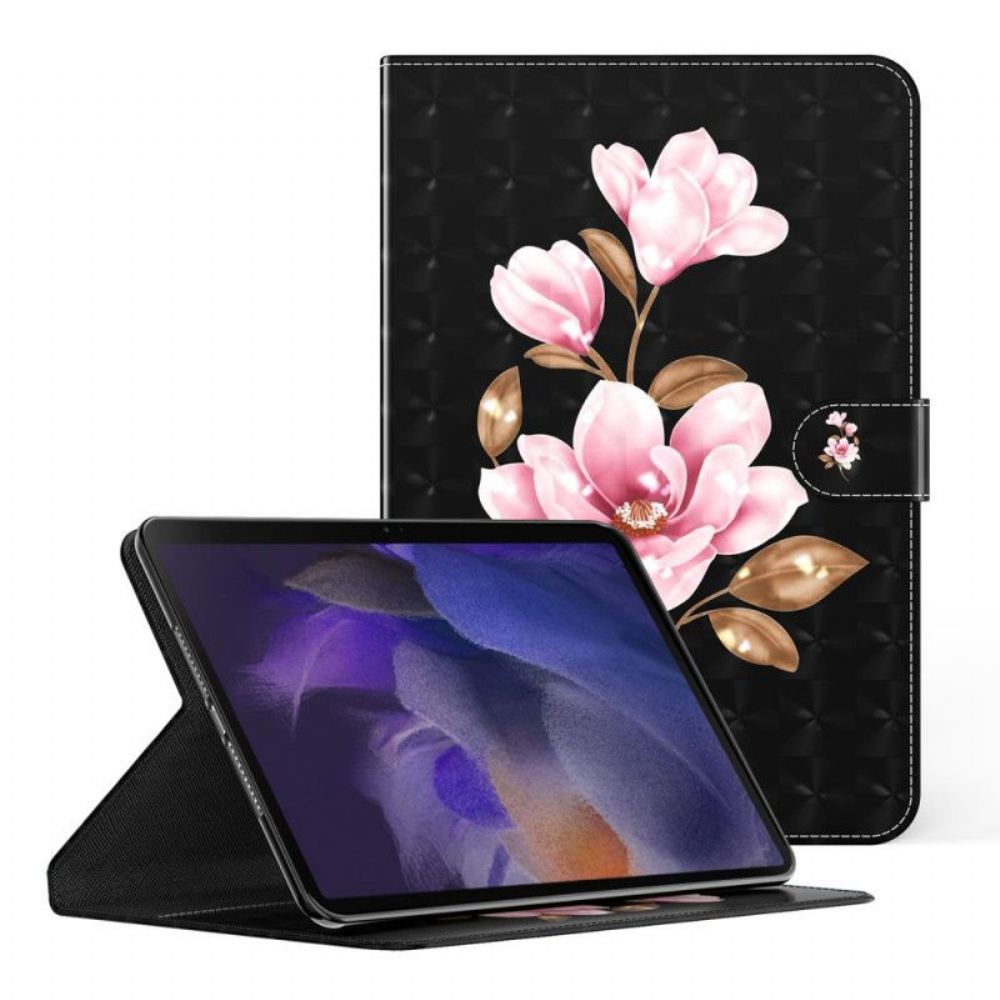 Flipové Pouzdro Na Samsung Galaxy Tab A8 (2021) Květy Stromů Z Imitace Kůže