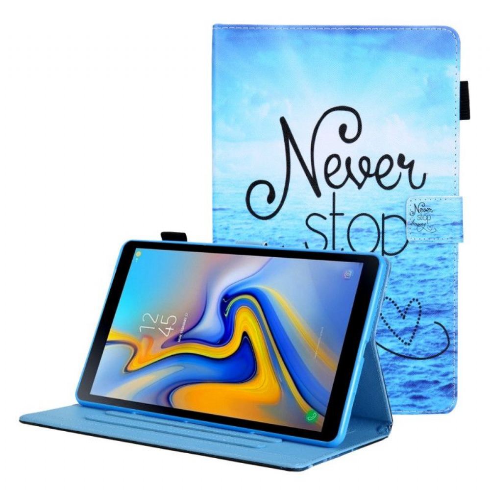 Flipové Pouzdro Na Samsung Galaxy Tab A8 (2021) Nepřestávej Nikdy Snít