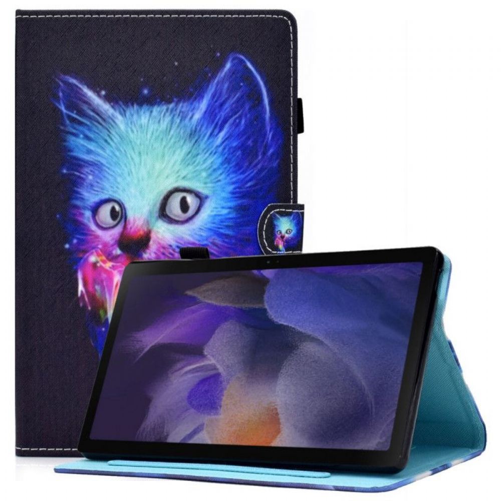 Flipové Pouzdro Na Samsung Galaxy Tab A8 (2021) Psycho Kočka